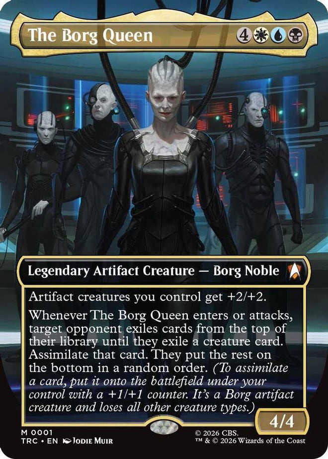 The Borg Queen (Borderless) (TRC-001) - Commander: Star Trek Foil