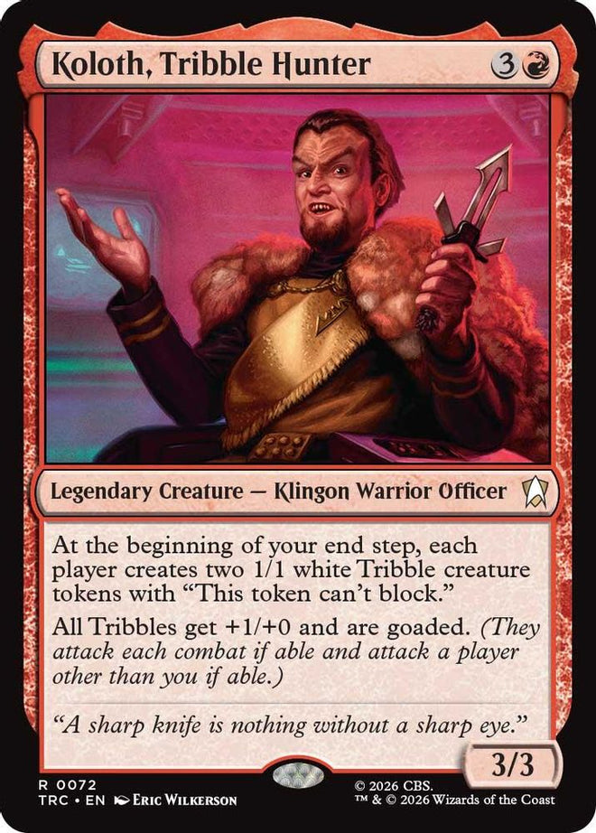 Koloth, Tribble Hunter (TRC-072) - Commander: Star Trek