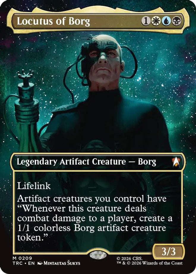 Locutus of Borg (Borderless) (TRC-209) - Commander: Star Trek