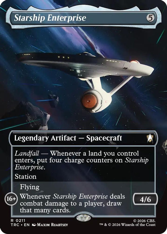Starship Enterprise (Borderless) (TRC-211) - Commander: Star Trek
