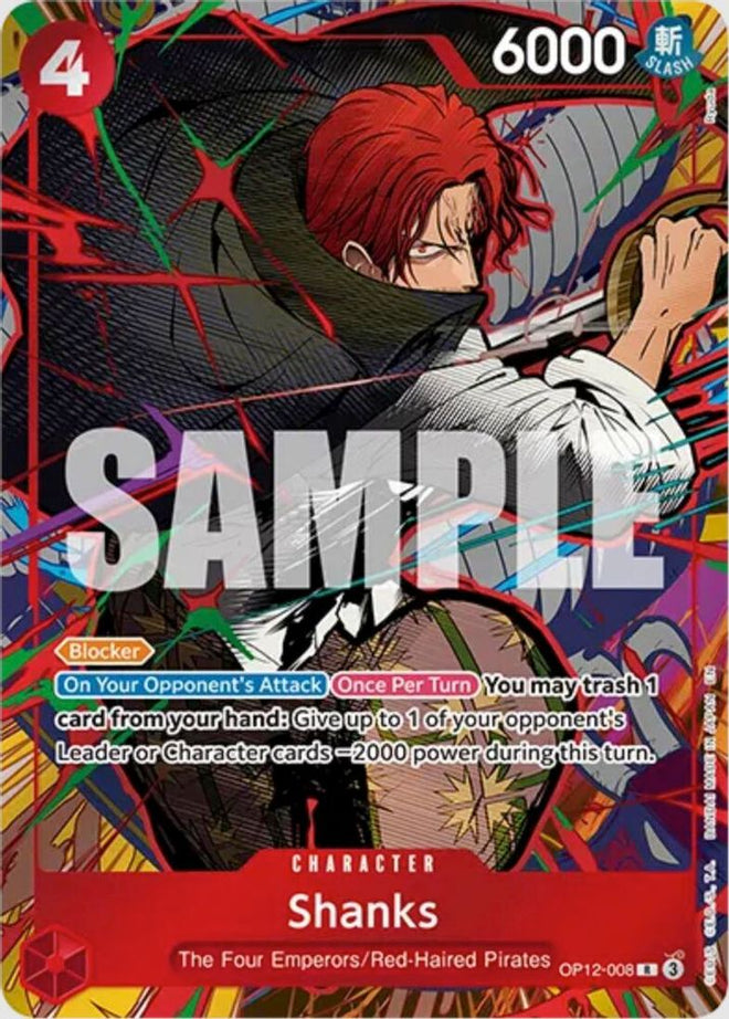 Shanks (OP12-008) (Mini Case Set Vol. 3 Ryuda Artwork) (OP12-008) - One Piece Promotion Cards Foil