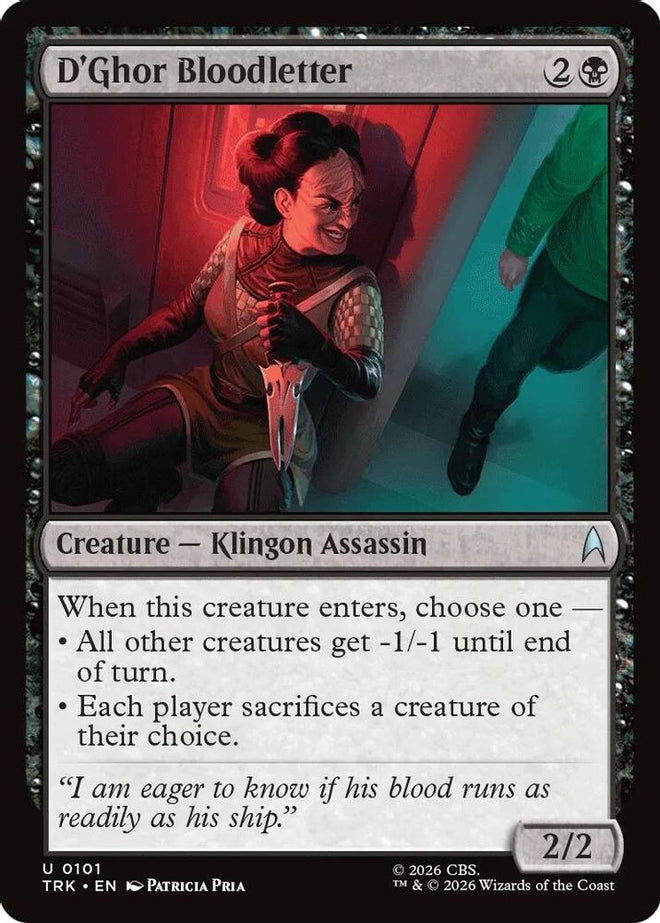 D'Ghor Bloodletter (TRK-101) - Star Trek Foil