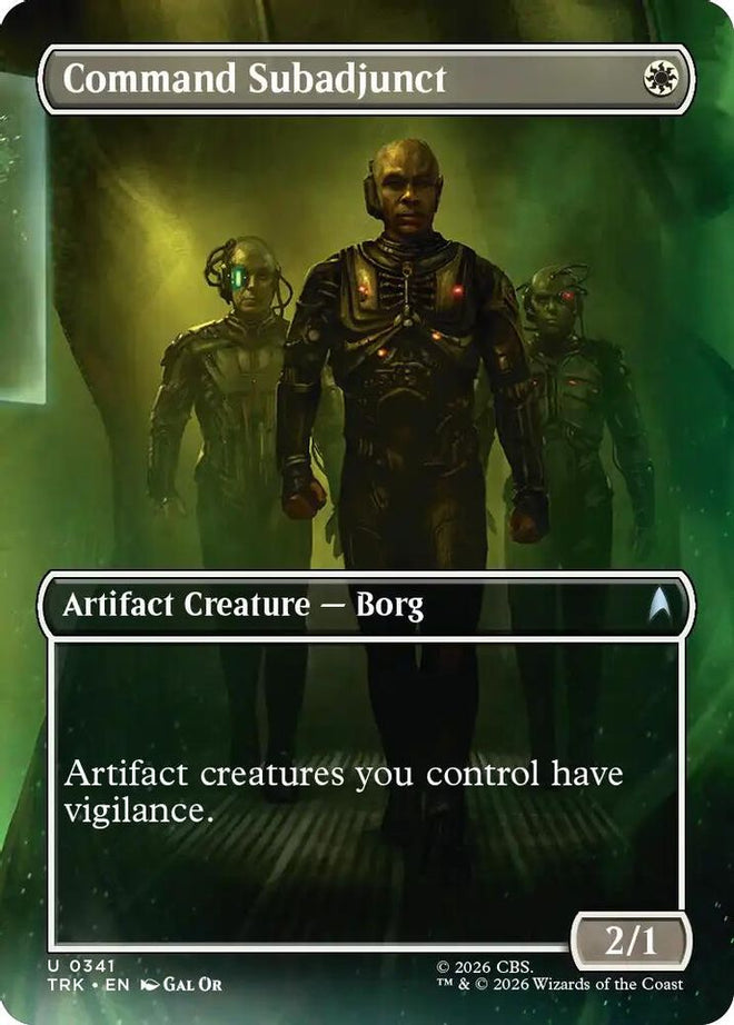 Command Subadjunct (Borderless) (TRK-341) - Star Trek Foil