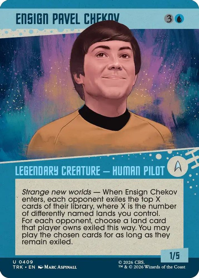 Ensign Pavel Chekov (Showcase) (TRK-409) - Star Trek