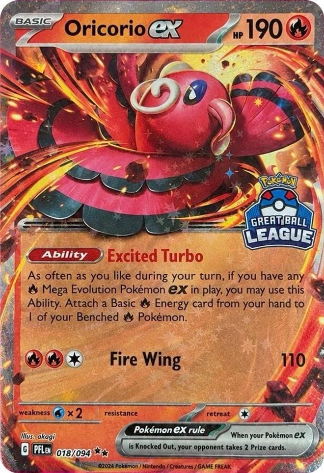 Oricorio ex 018/094  - Holofoil Southeast Asia Exclusives - Double Rare