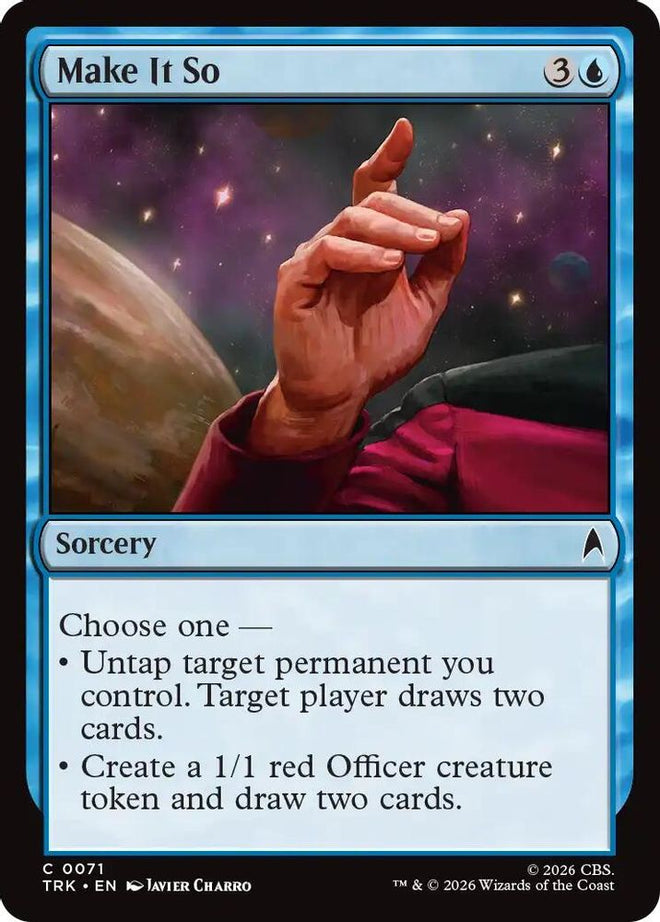 Make It So (TRK-071) - Star Trek Foil