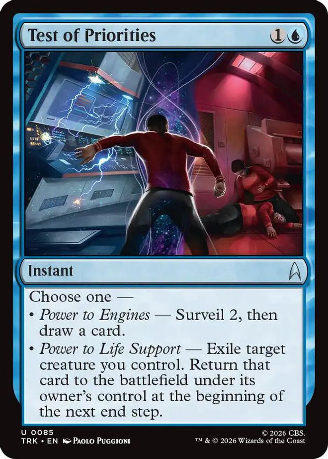 Test of Priorities (TRK-085) - Star Trek Foil