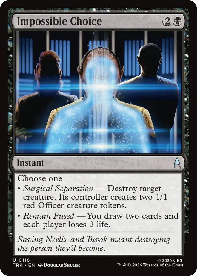 Impossible Choice (TRK-116) - Star Trek Foil