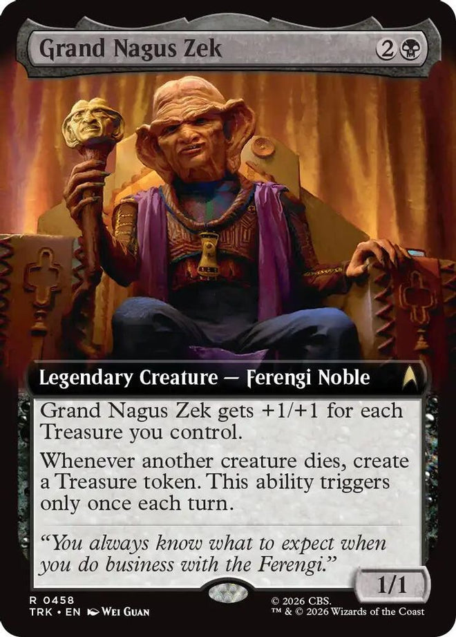 Grand Nagus Zek (Extended Art) (TRK-458) - Star Trek Foil
