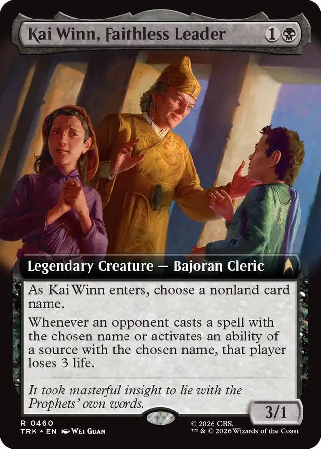 Kai Winn, Faithless Leader (Extended Art) (TRK-460) - Star Trek Foil