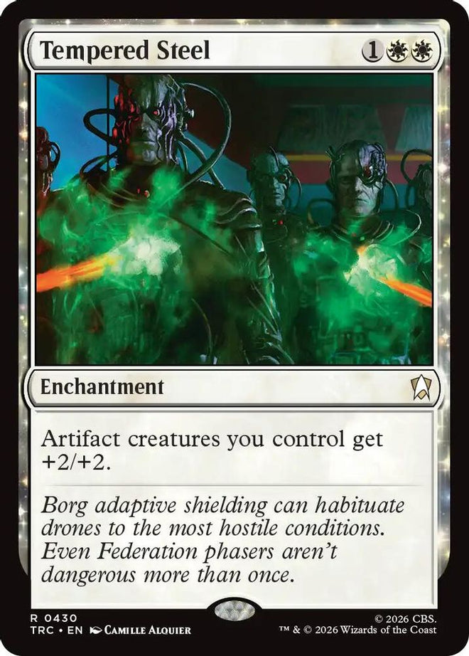 Tempered Steel (Surge Foil) (TRC-430) - Commander: Star Trek Foil