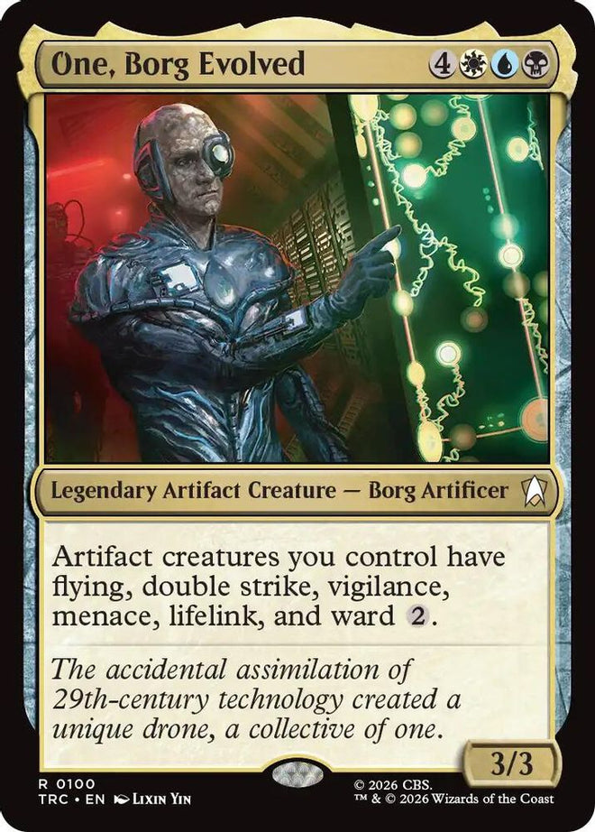 One, Borg Evolved (Surge Foil) (TRC-100) - Commander: Star Trek Foil