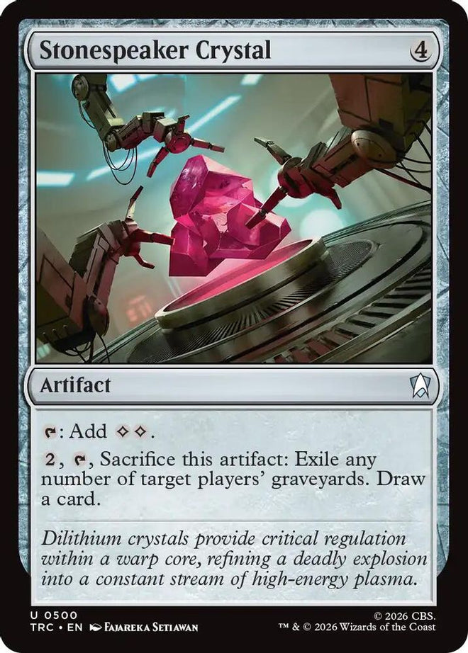 Stonespeaker Crystal (Surge Foil) (TRC-500) - Commander: Star Trek Foil