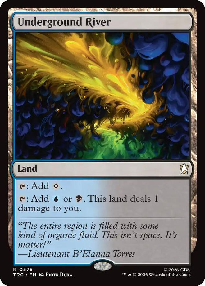 Underground River (Surge Foil) (TRC-575) - Commander: Star Trek Foil