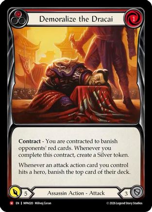 Demoralize the Dracai (MPA020) - Mastery Pack Assassin Cold Foil