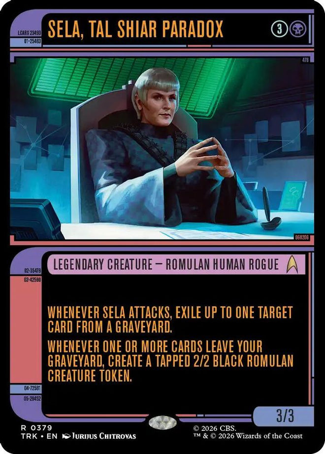 Sela, Tal Shiar Paradox (Showcase) (TRK-379) - Star Trek Foil