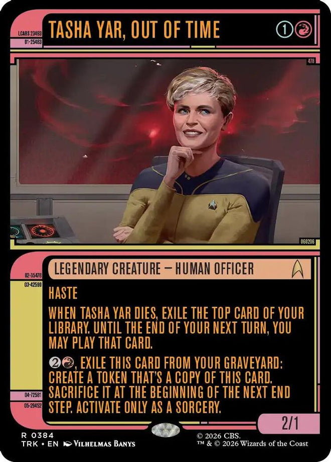 Tasha Yar, Out of Time (Showcase) (TRK-384) - Star Trek
