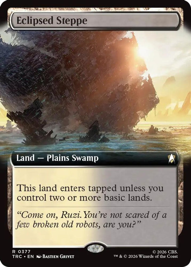 Eclipsed Steppe (Extended Art) (TRC-377) - Commander: Star Trek