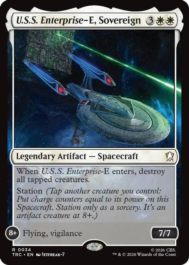 U.S.S. Enterprise-E, Sovereign (TRC-034) - Commander: Star Trek
