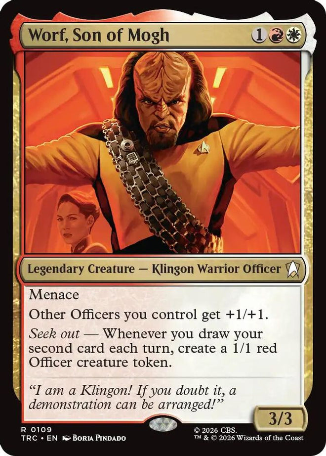 Worf, Son of Mogh (Surge Foil) (TRC-109) - Commander: Star Trek Foil