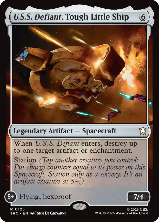 U.S.S. Defiant, Tough Little Ship (Surge Foil) (TRC-125) - Commander: Star Trek Foil