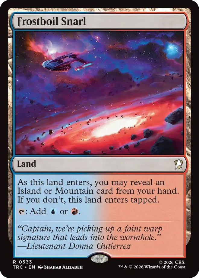 Frostboil Snarl (Surge Foil) (TRC-533) - Commander: Star Trek Foil