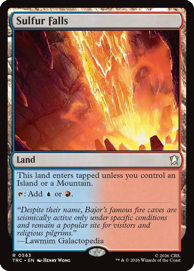 Sulfur Falls (Surge Foil) (TRC-563) - Commander: Star Trek Foil