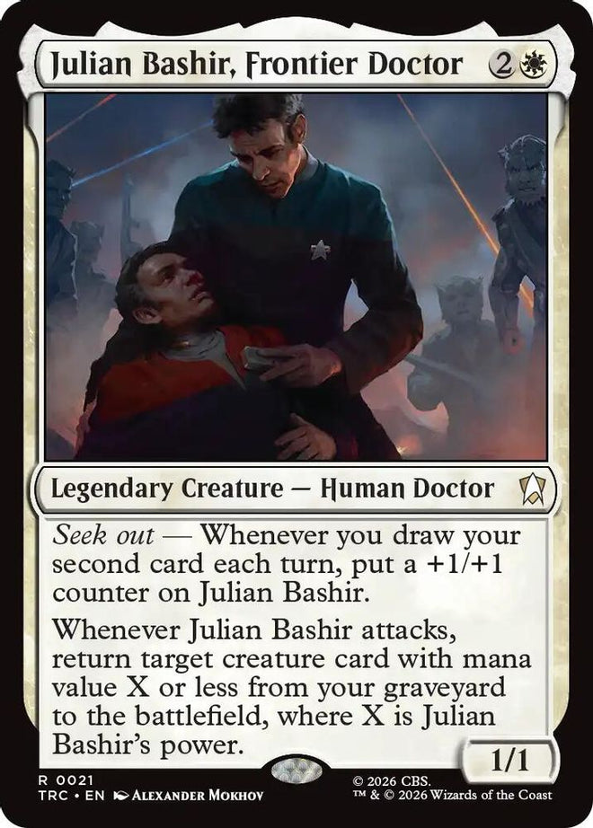 Julian Bashir, Frontier Doctor (Surge Foil) (TRC-021) - Commander: Star Trek Foil