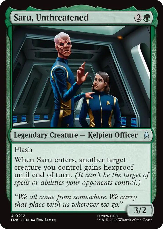 Saru, Unthreatened (TRK-212) - Star Trek