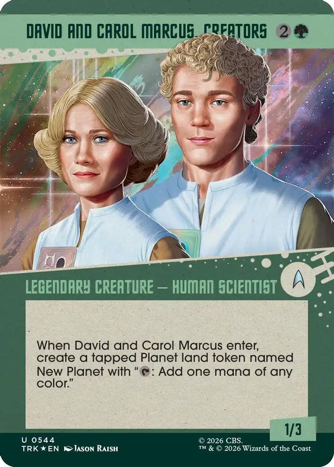 David and Carol Marcus, Creators (Showcase) (Surge Foil) (TRK-544) - Star Trek Foil
