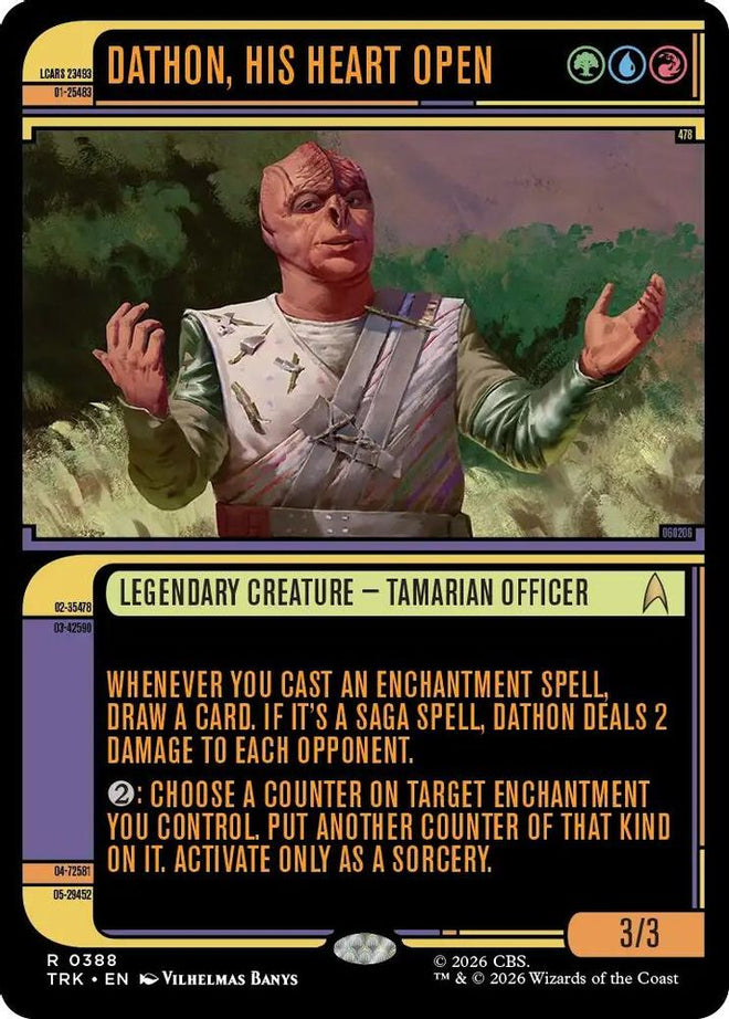 Dathon, His Heart Open (Showcase) (TRK-388) - Star Trek