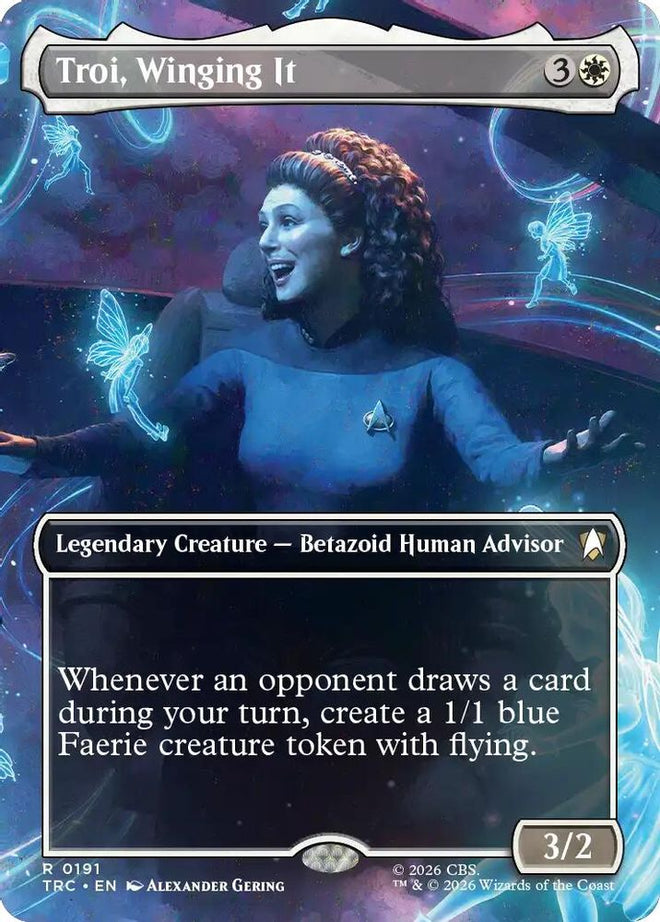 Troi, Winging It (Borderless) (TRC-191) - Commander: Star Trek