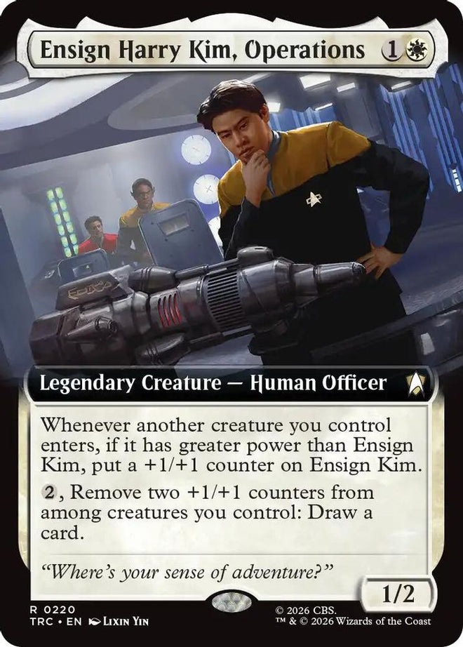 Ensign Harry Kim, Operations (Extended Art) (TRC-220) - Commander: Star Trek