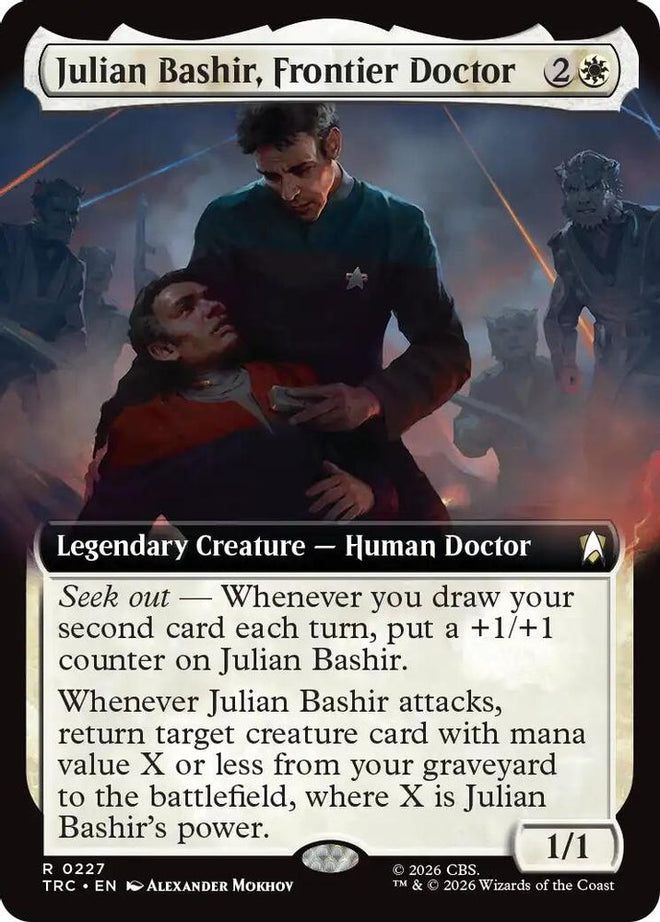 Julian Bashir, Frontier Doctor (Extended Art) (TRC-227) - Commander: Star Trek