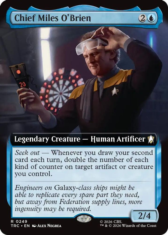 Chief Miles O'Brien (Extended Art) (TRC-249) - Commander: Star Trek
