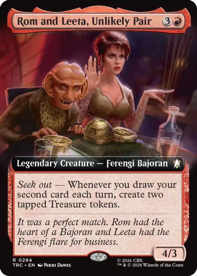 Rom and Leeta, Unlikely Pair (Extended Art) (TRC-294) - Commander: Star Trek