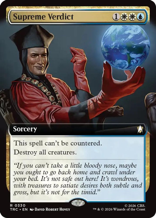 Supreme Verdict (Extended Art) (TRC-330) - Commander: Star Trek