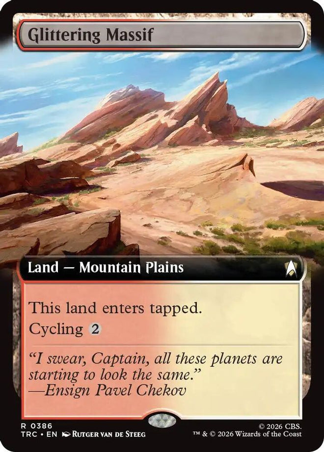 Glittering Massif (Extended Art) (TRC-386) - Commander: Star Trek