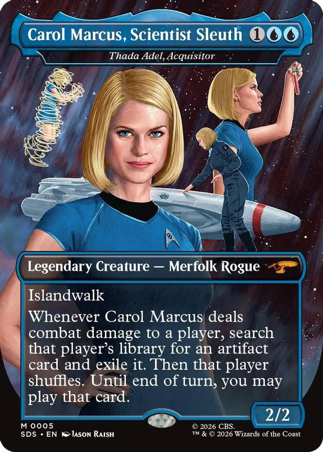 Carol Marcus, Scientist Sleuth - Thada Adel, Acquisitor (Borderless) (SDS-005) - Star Trek: Stardates Foil
