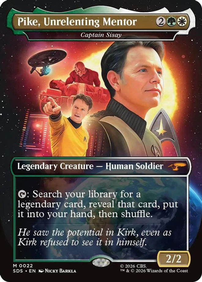 Pike, Unrelenting Mentor - Captain Sisay (Borderless) (SDS-022) - Star Trek: Stardates