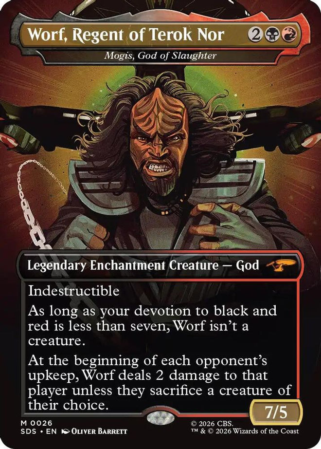Worf, Regent of Terok Nor - Mogis, God of Slaughter (Borderless) (SDS-026) - Star Trek: Stardates