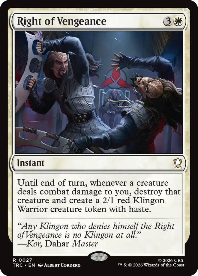 Right of Vengeance (TRC-027) - Commander: Star Trek