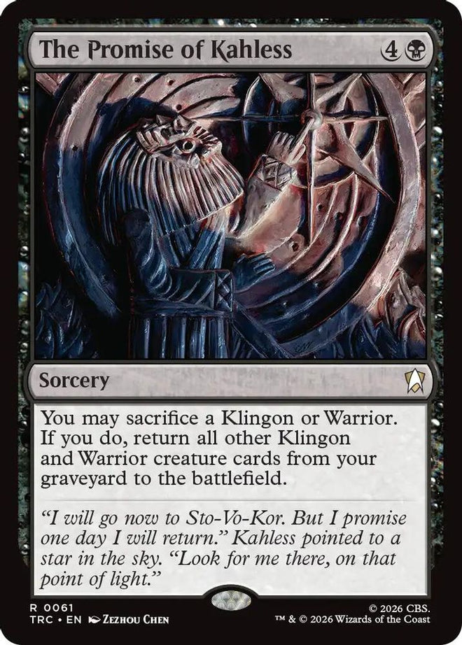 The Promise of Kahless (Surge Foil) (TRC-061) - Commander: Star Trek Foil