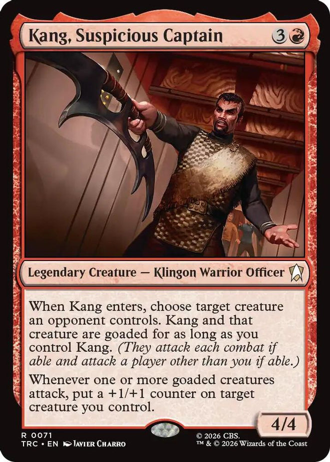Kang, Suspicious Captain (Surge Foil) (TRC-071) - Commander: Star Trek Foil