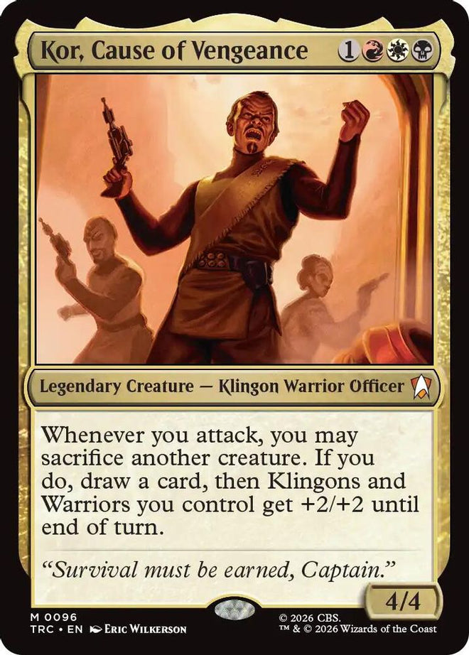 Kor, Cause of Vengeance (TRC-096) - Commander: Star Trek