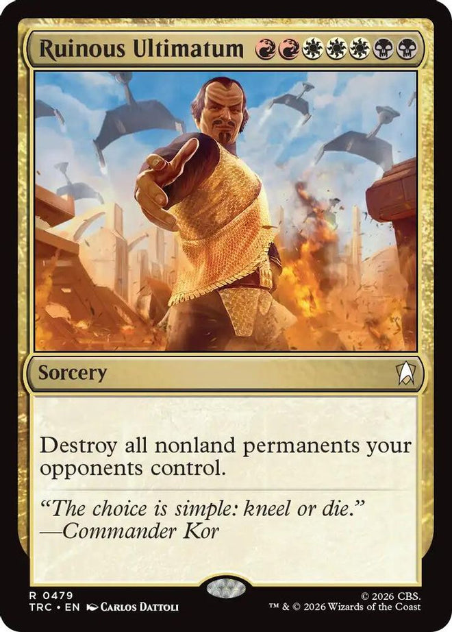 Ruinous Ultimatum (Surge Foil) (TRC-479) - Commander: Star Trek Foil