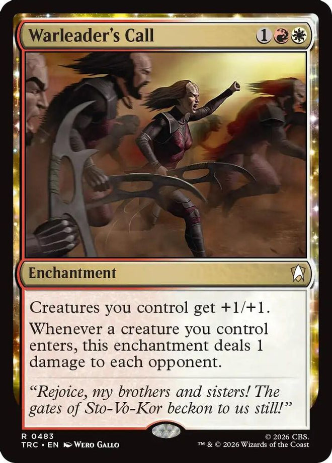 Warleader's Call (Surge Foil) (TRC-483) - Commander: Star Trek Foil