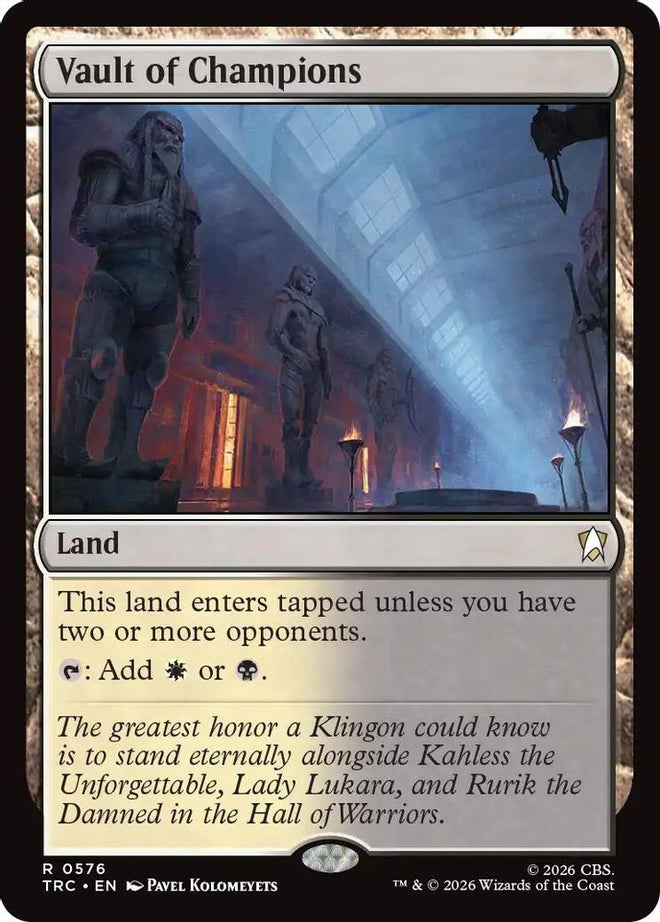 Vault of Champions (Surge Foil) (TRC-576) - Commander: Star Trek Foil