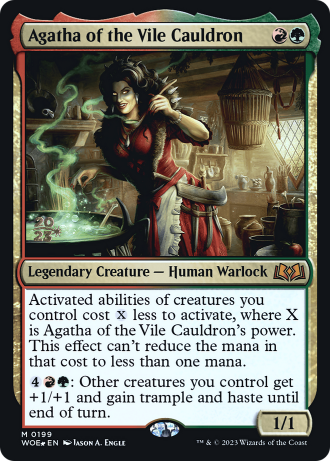 Agatha of the Vile Cauldron (PRE-199) - Wilds of Eldraine Promos Foil