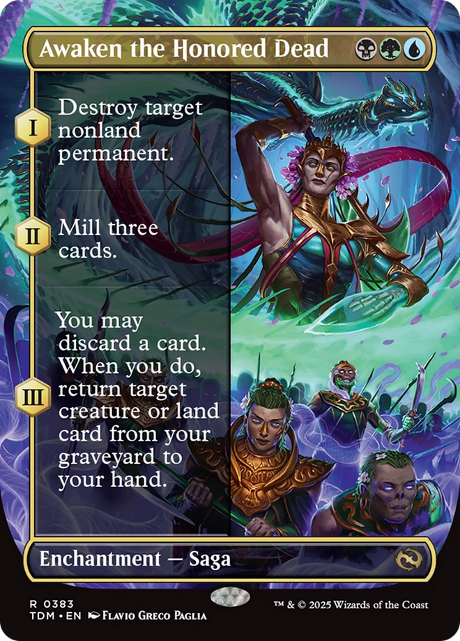 Awaken the Honored Dead (Borderless) [Tarkir: Dragonstorm]